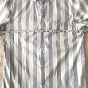 Zara Casual Bold Stripped Short Sleeve Shirt